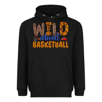 Black wild about basketball Heavyweight Hoodie - Zillion Design Studio