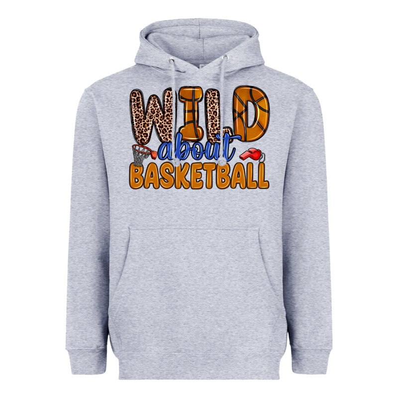 Wild About Basketball Heavyweight Hoodie by Zillion Design Studio | Teevron