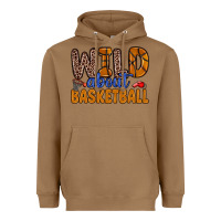 Toasted Coconut wild about basketball Heavyweight Hoodie - Zillion Design Studio