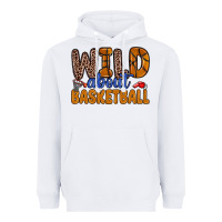 White wild about basketball Heavyweight Hoodie - Zillion Design Studio