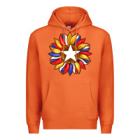 Carrot american flag and sunflower with star Premium Hoodie - Artiststas