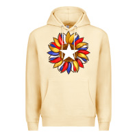 Pina Colada american flag and sunflower with star Premium Hoodie - Artiststas