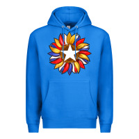 True Royal american flag and sunflower with star Premium Hoodie - Artiststas