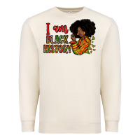 Sandshell I am black history Premium Sweatshirt - Zillion Design Studio