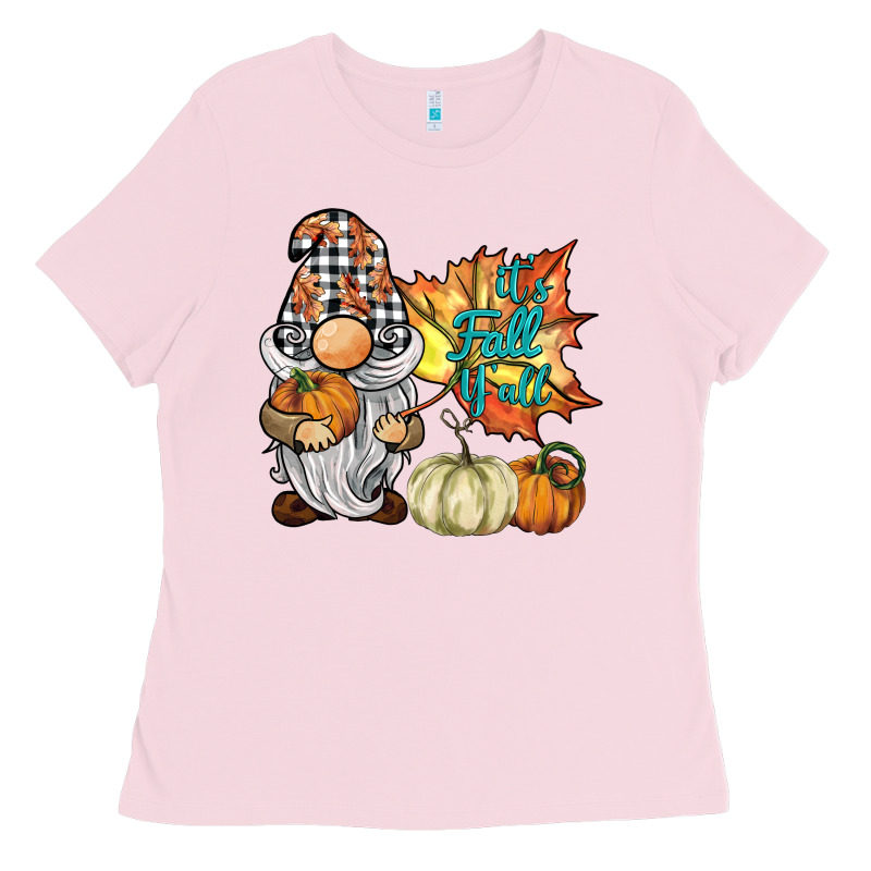 It's Fall Y'all Gnome Ladies Tee by BarkalooDesign | Teevron