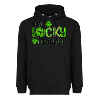 Black st. Patrick's day one lucky teacher Heavyweight Hoodie - RanaPortraitStore