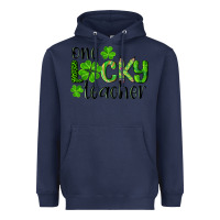 Navy st. Patrick's day one lucky teacher Heavyweight Hoodie - RanaPortraitStore