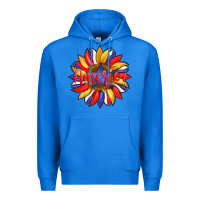 True Royal america with american flag colors and sunflower with star Premium Hoodie - Artiststas