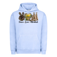 Pigment Grape Ice Peace Love Meerkats Urban Hoodie - LillyAllenDesigns