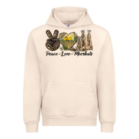 Sandshell Peace Love Meerkats Urban Hoodie - LillyAllenDesigns