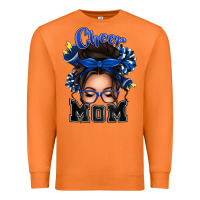 Carrot cheer mom messy bun Premium Sweatshirt - texasbilliewilder