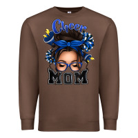 Chestnut cheer mom messy bun Premium Sweatshirt - texasbilliewilder