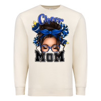Sandshell cheer mom messy bun Premium Sweatshirt - texasbilliewilder
