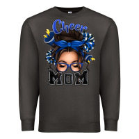 Smoke cheer mom messy bun Premium Sweatshirt - texasbilliewilder