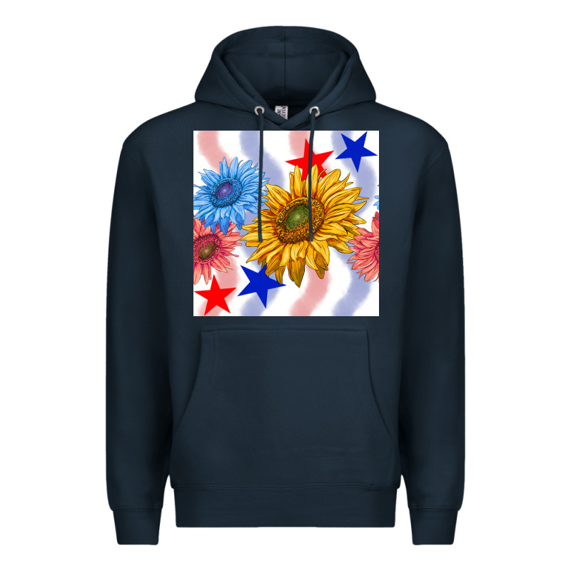 Patriotic Sunflowers Premium Hoodie by BundleAndBundleShop | Teevron