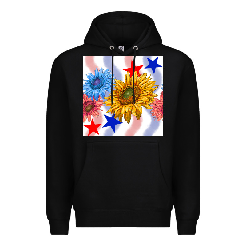 Patriotic Sunflowers Premium Hoodie by BundleAndBundleShop | Teevron