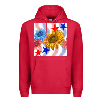 Cardinal patriotic sunflowers Premium Hoodie - BundleAndBundleShop