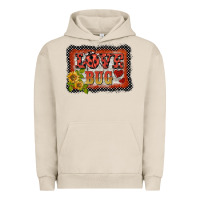 Pigment French Oak ladybug  love bug backround Urban Hoodie - BarkalooDesign