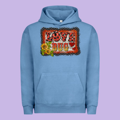 Ladybug  Love Bug Backround Urban Hoodie Designed By Barkaloodesign