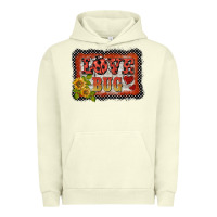Pigment Pistachio ladybug  love bug backround Urban Hoodie - BarkalooDesign