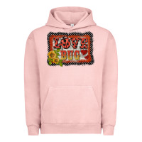 Pigment Salmon ladybug  love bug backround Urban Hoodie - BarkalooDesign