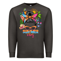 Smoke summer vibes messy bun Premium Sweatshirt - Zillion Design Studio