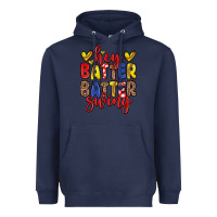 Navy hey batter batter swing softball Heavyweight Hoodie - Zillion Design Studio