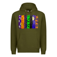 Army Green halloween brush stroke Premium Hoodie - JahusDesignShop