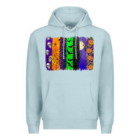 Blue Mist halloween brush stroke Premium Hoodie - JahusDesignShop