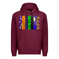 Burgundy halloween brush stroke Premium Hoodie - JahusDesignShop