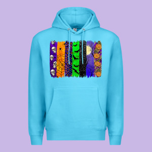 Halloween Brush Stroke Premium Hoodie Designed By Jahusdesignshop