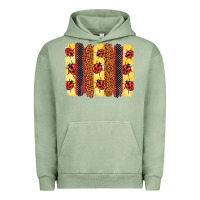 Pigment Oil Green ladybug  brushstrokes Urban Hoodie - BarkalooDesign