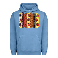 Pigment Pebble Blue ladybug  brushstrokes Urban Hoodie - BarkalooDesign