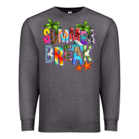 Charcoal Heather summer break Premium Sweatshirt - Zillion Design Studio