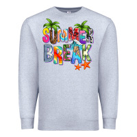 Heather Grey summer break Premium Sweatshirt - Zillion Design Studio