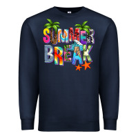 Navy summer break Premium Sweatshirt - Zillion Design Studio