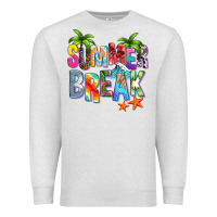 Oatmeal Heather summer break Premium Sweatshirt - Zillion Design Studio