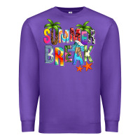 Purple summer break Premium Sweatshirt - Zillion Design Studio