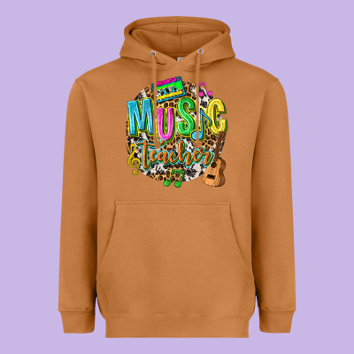 Music Teacher Heavyweight Hoodie Designed By Texasbilliewilder