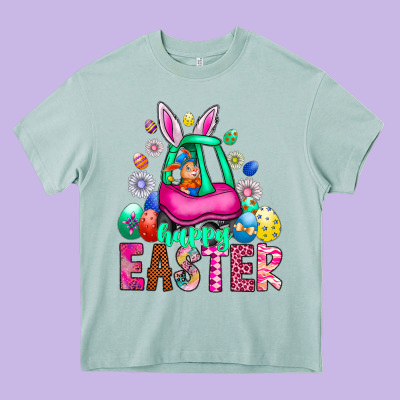 Easter Heavy Core Tee Designed By Cowhidedigitalart
