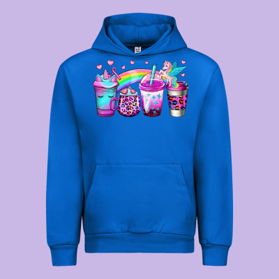 Unicorn Coffee Urban Hoodie Designed By Jasminsmagicworld