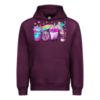 Mauve Wine unicorn coffee Urban Hoodie - Jasminsmagicworld