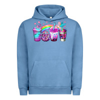 Pigment Pebble Blue unicorn coffee Urban Hoodie - Jasminsmagicworld