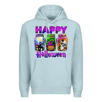 Blue Mist happy halloween Premium Hoodie - JahusDesignShop