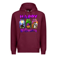 Burgundy happy halloween Premium Hoodie - JahusDesignShop