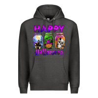 Charcoal Heather happy halloween Premium Hoodie - JahusDesignShop