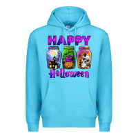 Ocean Blue happy halloween Premium Hoodie - JahusDesignShop