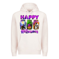 Pale Pink happy halloween Premium Hoodie - JahusDesignShop