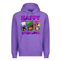 Purple happy halloween Premium Hoodie - JahusDesignShop