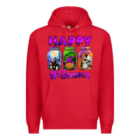 Red happy halloween Premium Hoodie - JahusDesignShop